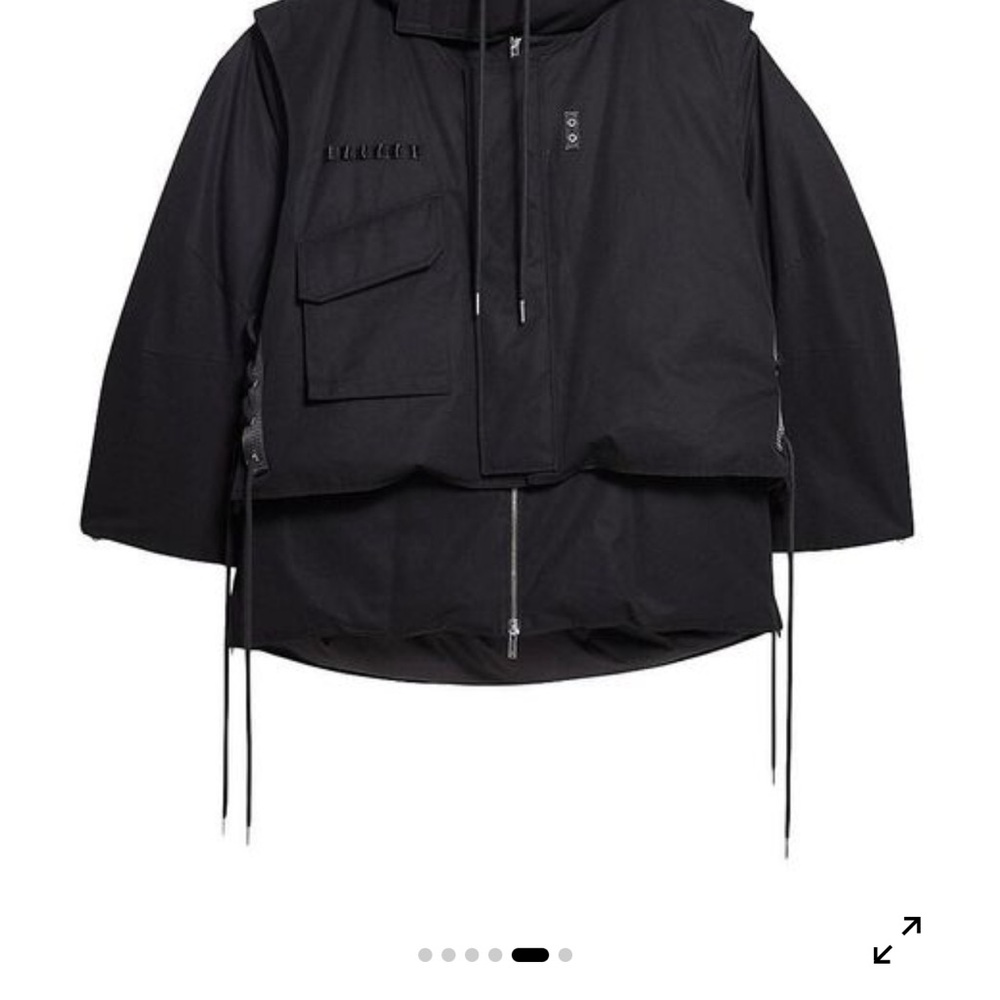 Helmut Lang Arctic Double Layer Black Puffer Jacket